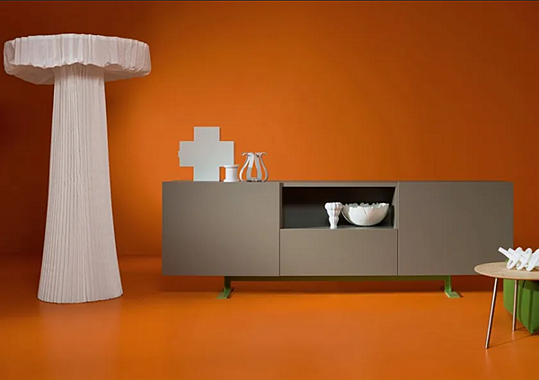 Коробка для хранения тарелок из дерева Cappellini  Cross PO_9208B фабрика Cappellini из Италии. Фото №4