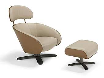 Пуф из ротанга и ткани EGOITALIANO Coconut фабрика Egoitaliano из Италии