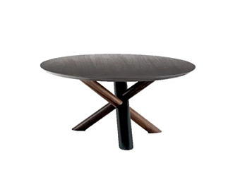 Кофейный стол из массива дерева круглой формы BROSS 3150 фабрика BROSS из Италии
