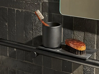 Держатель для зубных щеток и мыльница из Solid Surface AGAPE  Dot Line фабрика Agape из Италии