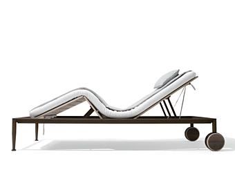 Шезлонг с колесами из алюминия GIORGETTI Gea 87060 + 87061 Шезлонг с колесами из алюминия GIORGETTI Gea 87060 + 87061 фабрика GIORGETTI из Италии
