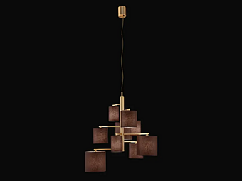 Подвесная лампа из металла и ткани Koel L9 от Euroluce Lampadari Подвесная лампа из металла и ткани Koel L9 от Euroluce Lampadari фабрика EUROLUCE LAMPADARi из Италии