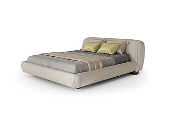 Кровать с обивкой из кожи BIZZOTTO ITALIA Pliage 4002