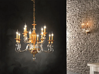 Люстра с кристаллами Сваровски Barocco L8 4 Euroluce Lampadari Люстра с кристаллами Сваровски Barocco L8 4 Euroluce Lampadari фабрика EUROLUCE LAMPADARi из Италии