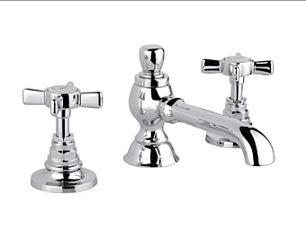 Смеситель для раковины с тремя отверстиями из стали Victoria Gaia Mobili фабрика GAIA из Италии