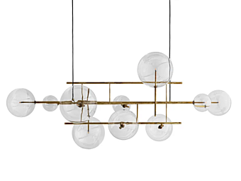 Люстра из стекла с регулировкой яркости LED Gallotti&Radice Bolle Orizzontale Люстра из стекла с регулировкой яркости LED Gallotti&Radice Bolle Orizzontale фабрика Gallotti & Radice из Италии