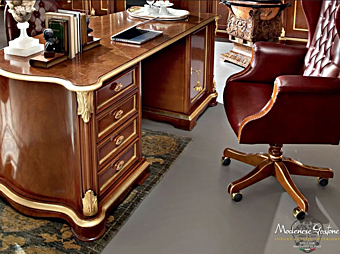 Прямоугольный письменный стол из дерева с ящиками MODENESE GASTONE 13302 фабрика MODENESE GASTONE из Италии