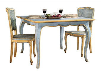 Квадратный стол из массива дерева Interiors Italia PR402 фабрика Interiors Italia из Италии