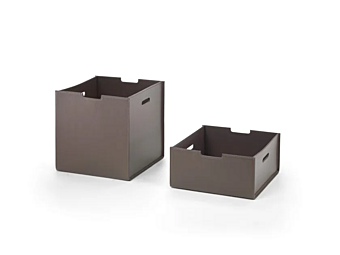 Коробка для хранения из кожи с эффектом потертого дерева FLEXFORM Коробка для хранения из кожи с эффектом потертого дерева FLEXFORM фабрика FLEXFORM из Италии