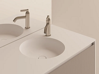 Умывальник под столешницу круглый из искусственного камня AGAPE Undici фабрика Agape из Италии