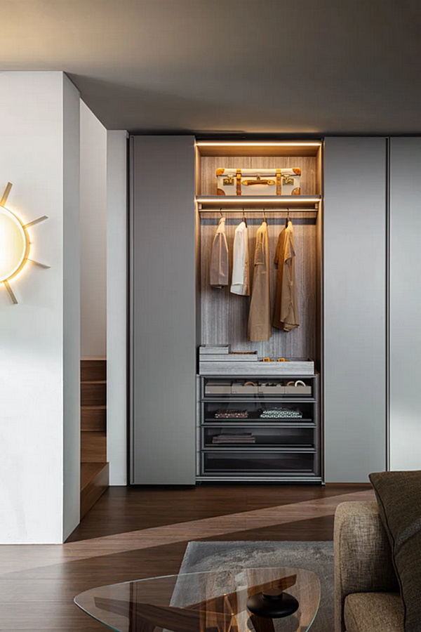 Секционный гардероб с системой Gliss Master из материалов Molteni & C Sistema 7 фабрика Molteni & C.(+VITRA) из Италии. Фото №13