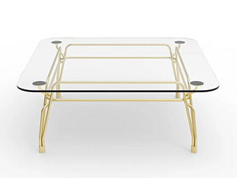 Кофейный столик квадратной формы из кристалла GHIDINI1961 BOTANY фабрика GHIDINI1961 из Италии
