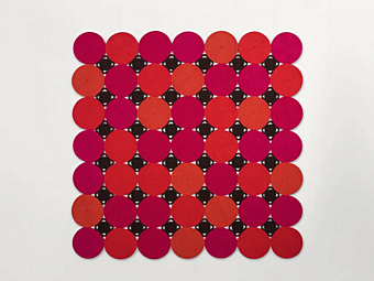 Квадратный ковер из веревки с геометрическим рисунком PAOLA LENTI Zoe TZOE03 фабрика PAOLA LENTI из Италии