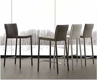 Стул барный из металла и эко-кожи ARREX A538 фабрика ARREX из Италии