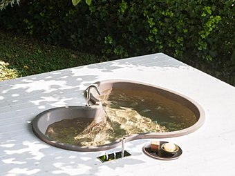 Встраиваемая уличная ванна из цемента AGAPE Dr Cemento AVAS1092E_ фабрика Agape из Италии