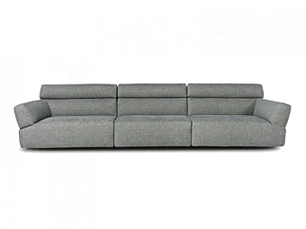Секционный тканевый диван с мягкой спинкой CASAMILANO Cozy