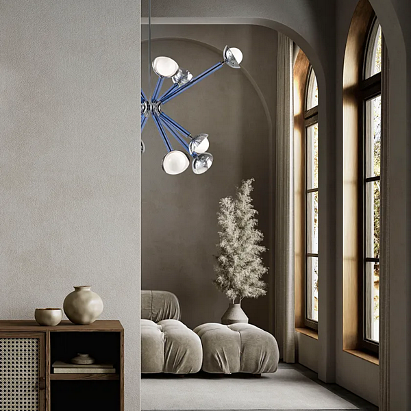 Подвесная лампа из ручного blown glass MULTIFORME  Stimma 12 SS8999-12 фабрика MULTIFORME из Италии. Фото №4