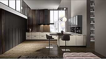 Деревянная кухня с островом ASTER CUCINE Brera Academy 4 фабрика Aster Cucine из Италии