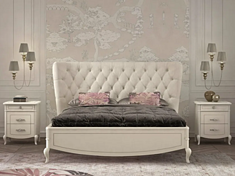 Двуспальная кровать с обитой спинкой Violetta CASA +39 C22019 фабрика CASA +39 из Италии