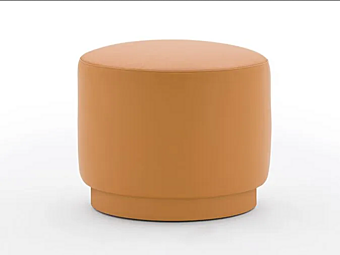 Круглый пуф из кожи MONTBEL Tablet 5272  фабрика MONTBEL из Италии