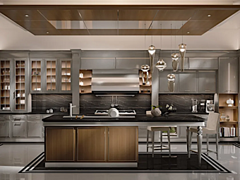 Кухня с островом из дерева Essenza Numero 5 Martini Interiors Кухня с островом из дерева Essenza Numero 5 Martini Interiors фабрика MARTINI INTERIORS из Италии