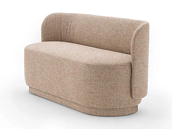 Диван с обитой спинкой на два места из ткани MONTBEL Tablet 5252  фабрика MONTBEL из Италии