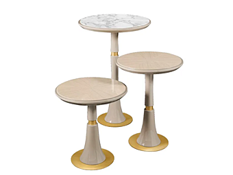 Круглый кофейный стол из дерева AR INTERIORS Victor V16/A, V16/M, V16/B фабрика AR Interiors из Италии