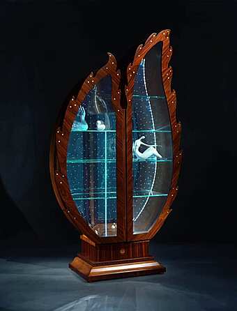 Витрина из стекла с узором CARPANELLI  Due Foglie Pois VE37 фабрика CARPANELLI из Италии