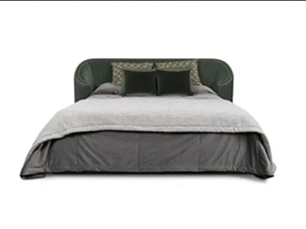 Двуспальная кровать с бархатной обивкой BRABBU Wales фабрика BRABBU из Италии