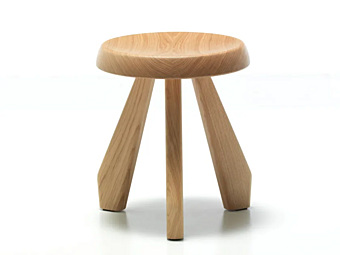 Кофейный столик круглой формы из ореха CASSINA Meribel фабрика CASSINA из Италии