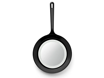 Зеркальный алюминиевый фритюрник с рамкой GHIDINI1961 FRYING PAN