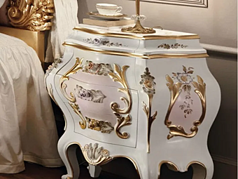 Прикроватная тумбочка с ящиками из дерева MODENESE GASTONE 11204 Прикроватная тумбочка с ящиками из дерева MODENESE GASTONE 11204 фабрика MODENESE GASTONE из Италии