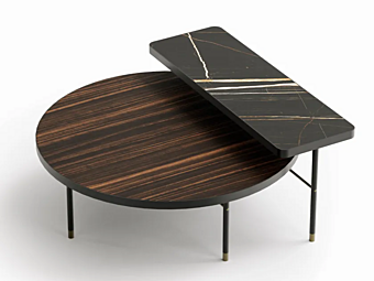 Кофейный стол из дерева и мрамора коллекции Capital Collection PAR.TB фабрика Capital Collection из Италии