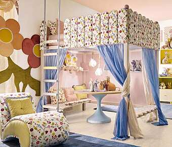 Кровать ALTA MODA Cirl and Boy HAPPY CASTLE 01/2 W фабрика ALTA MODA из Италии