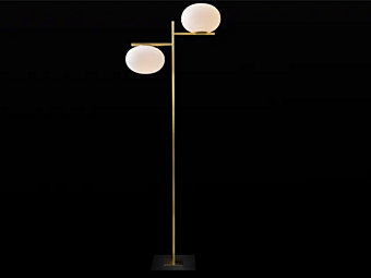 Напольная лампа из латуни и стекла OLICE  Alba 383  фабрика Oluce из Италии