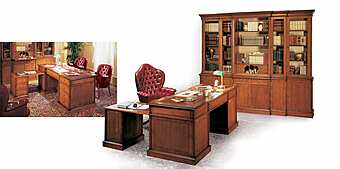 Письменный стол EZIO BELLOTTI ''PLATINUM'' 2151+2152 фабрика EZIO BELLOTTI из Италии