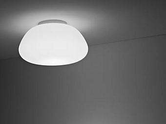Стеклянная потолочная лампа Fabbian Lumi Poga Стеклянная потолочная лампа Fabbian Lumi Poga фабрика Fabbian из Италии