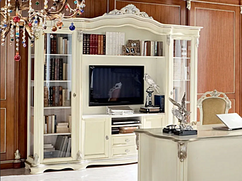 Открытая стенка с ТВ-стойкой из дерева MODENESE GASTONE 13301 Открытая стенка с ТВ-стойкой из дерева MODENESE GASTONE 13301 фабрика MODENESE GASTONE из Италии