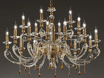 Люстра с кристаллами Сваровски Venere L12 6-top Euroluce Lampadari фабрика EUROLUCE LAMPADARi из Италии