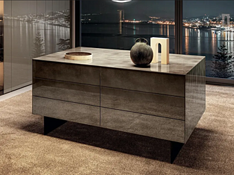 Стеклянный комод с ящиками LAGO Materia 1061 1061 фабрика LAGO из Италии