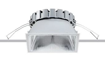 Квадратный встраиваемый алюминиевый светильник для гипсокартонного потолка iGuzzini Easy Space фабрика iGuzzini из Италии