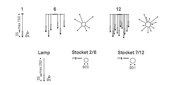 Люстра CATTELAN ITALIA Studio Kronos STILO фабрика CATTELAN ITALIA из Италии. Фото №8