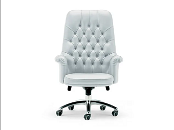 Кресло с обитой спинкой из кожи POLTRONA FRAU Oxford фабрика POLTRONA FRAU из Италии