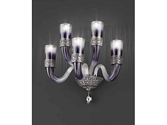 Кристаллический настенный светильник со стразами Сваровски Euroluce Lampadari DEA A5 фабрика EUROLUCE LAMPADARi из Италии