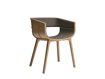 Кресло с подлокотниками из ткани с мягкой спинкой Casamania & Horm Maritime Padded фабрика Casamania & HORM из Италии