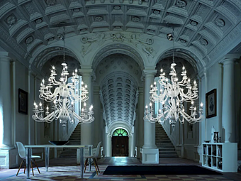 Люстра с кристаллами Сваровски Alicante L12 12 6 Euroluce Lampadari