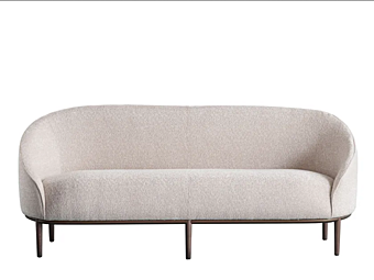 Диван с обитой спинкой из ткани POTOCCO Yoisho 904/D фабрика POTOCCO из Италии