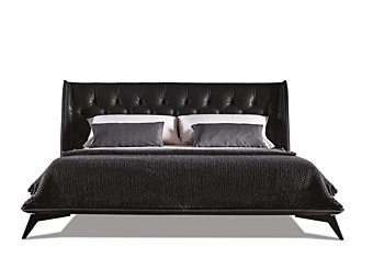 Двуспальная кровать из кожи с tufted подголовником VIBIEFFE OPERA 5700 5700005 Двуспальная кровать из кожи с tufted подголовником VIBIEFFE OPERA 5700 5700005 фабрика VIBIEFFE из Италии