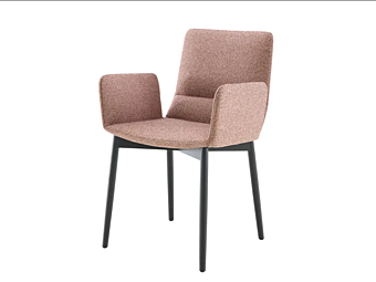 Кресло с подлокотниками обитое тканью с съемным чехлом LIGNE ROSET BENDCHAIR 10262903 фабрика LIGNE ROSET из Италии