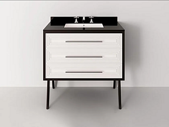 База под раковину с раковиной из дерева и стекла Park Avenue  Maze 1S PKRMAZE1S фабрика Park Avenue из Италии